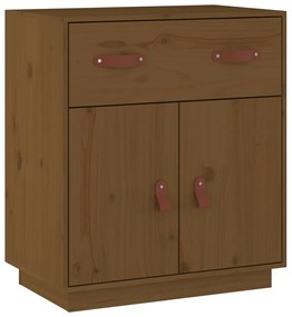 Credenza miele 65,5x40x75 cm in legno massello di pino