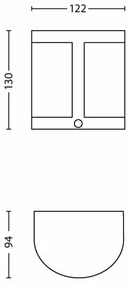 Philips 17316/47/16 - Applique a LED da esterno con sensore PARROT 1xLED/3,5W