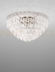 Giogali lampadadario a soffitto 80 bianco e bronzo opaco 5 luci att...