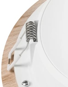 Lampada LED da incasso WOODY SPOT LED/16,5W/230V 4000K quercia ø 18,5 cm