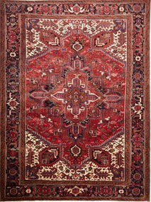 Heriz Tappeto persiano 220x290 Rosso (Iran) Annodato A Mano
