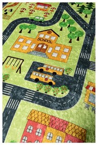 Tappeto per bambini Verde 100 x 160 cm Small Town - Conceptum Hypnose