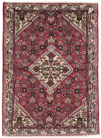 Hamedan Tappeto 150 x 110 Rosso (Iran) Annodato A Mano