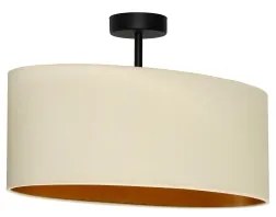 Duolla - Lampadario a plafone OVAL VEGAN 1xE27/15W/230V color crema