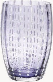 Set di 2 bicchieri in vetro soffiato Perle