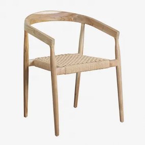 Confezione da 2 sedie da pranzo in legno di teak Visby Design Legno - Sklum
