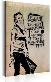 Quadro Graffiti Slogan by Banksy