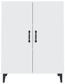 Credenza bianca 70x34x90 cm in legno multistrato