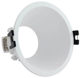 Faretto da Incasso Rotondo Fisso Bianco Foro Ø85mm in Policarbonato per GU10