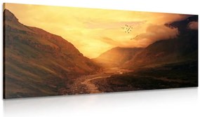 Quadro su tela – Tramonto sulla montagna