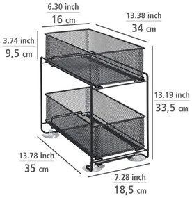 WENKO 69768800 - Portapresa GIOMA 35 x 33,5 cm nero