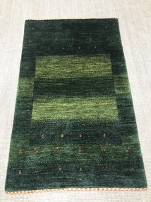 Loribaft Tappeto 80x120 Verde (Iran) Annodato A Mano
