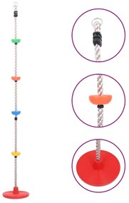 Fune Da Arrampicata Oscillante Con Piattaforme E Disco 200 Cm /