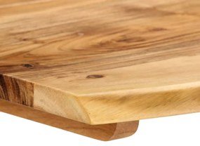 Tavolo da pranzo 140x70x76 cm in legno massello di acacia