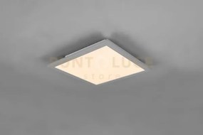Alpha plafoniera led 13,5w 1600lm, 3000k quadrata bordo alluminio 2...