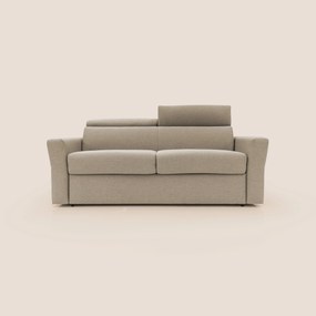 Avalon divano letto 100% ecosostenibile con materasso alto 18 cm in tessuto smacchiabile T05