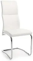 Sedia design in ecopelle Bianco THELMA 44x58x h104 cm