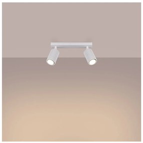 Faretto bianco 6,5x30 cm Gleam – Sollux