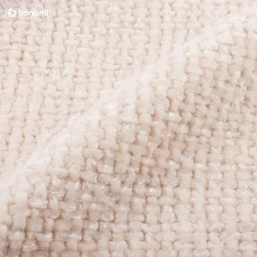 Letto color crema imbottito con spazio contenitivo 200x200 cm Bellis – Micadoni Home