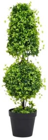 Pianta di Bosso Artificiale con Vaso Verde 100 cm
