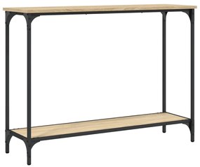 Tavolino consolle rovere sonoma 101x30,5x75cm legno multistrato