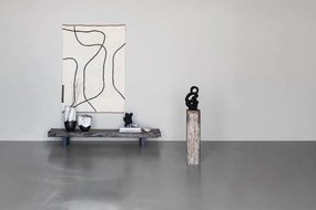 Tappeto avorio in cotone lavabile 100x140 cm Shadow – Mette Ditmer Denmark