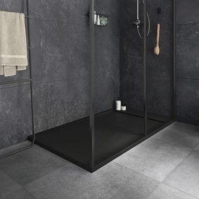 Piatto doccia ultrasottile SENSEA in resina Neo 90 x 140 cm nero