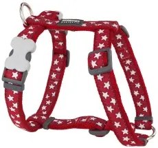 Imbracatura per Cani Red Dingo Rosso Stella Bianco 37-61 cm