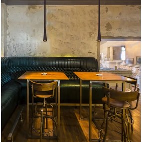 MAXLIGHT P0373 - Lampadario LED a sospensione con filo CAFFÈ LED/7W/230V diametro 3 cm nero