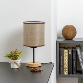 Brilagi - Lampada da tavolo NUBILA WOOD 1xE27/25W/230V quercia/marrone