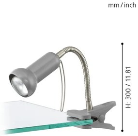 Eglo 81265 - Lampada con morsetto FABIO 1xE14/40W/230V