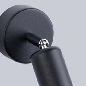 Sollux SL.1120 - Lampada da parete FORNES 1xE27/60W/230V nero