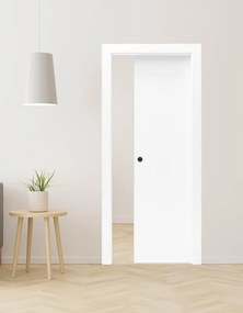 Porta interna scorrevole Cool in legno laccato colore bianco, L 60 x H 210 cm, apertura reversibile