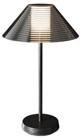 Lampada da Tavolo Ricaricabile 1.5W, Bianco Caldo, Dimmerabile - Nera Colore Bianco Caldo 3.000K