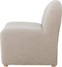Poltrona color crema in tessuto bouclé Neel - Bloomingville