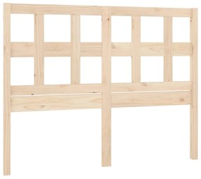 Testiera per letto 140,5x4x100 cm in legno massello di pino