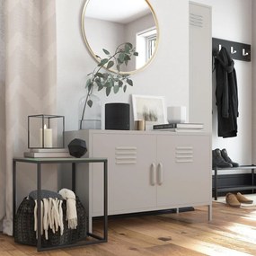 Mobiletto color crema in metallo 100x64 cm Bradford - Støraa