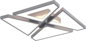 Searchlight 36520SI - Plafoniera LED dimmerabile QUATRO LED/29W/230V 40x40 cm