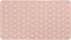 Tappeto bagno antiscivolo rosa 75x43 cm Maya