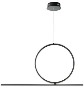 Lampada sospensione moderna LED 42W- metallo ACROBAT 50 Nero
