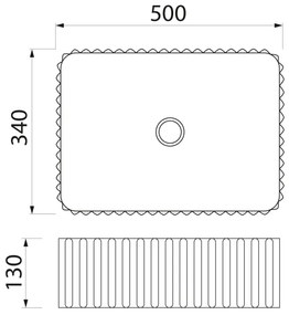 Sapho - Lavabo da appoggio PICOBELLO 50x34 cm ceramica/bianco
