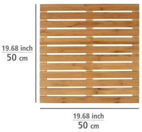 WENKO 24610100 - Tappetino BAMBUSA 50x50 cm marrone