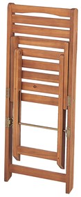 Set bistrot da giardino in legno di acacia LENOLA Beliani