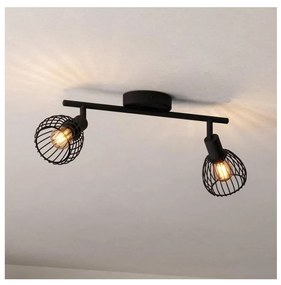 Eglo 901039 - Faretto SONNINO 2xE14/40W/230V nero