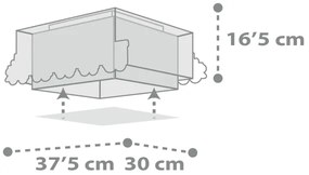 Dalber 63536 - Plafoniera per bambini TRAIN 2xE27/60W/230V