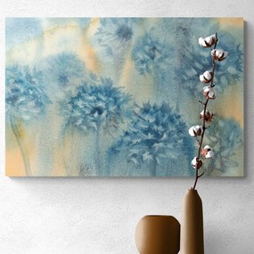 Quadro su tela – Dente di leone blu in acquerello
