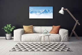 Quadro su tela Paesaggio di montagne di nebbia 100x50 cm