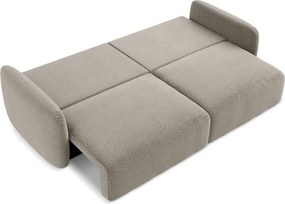Divano beige allungabile/con contenitore 238 cm Kalena – Makamii