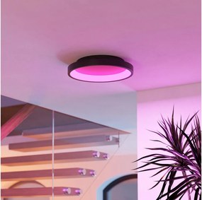 Eglo 901909 - Plafoniera LED RGBW dimmerabile LORETELLO-Z LED/19,6 W/230 V Ø35 cm nero