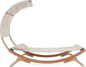 Lettino Due Posti In Legno Con Tettuccio E Cuscini 180x196x165 Cm Noes Bizzotto